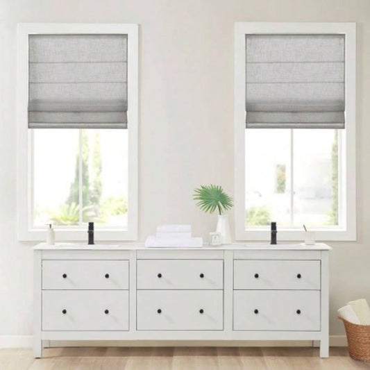 Linen Blend Light Filtering Cordless Roman Shade 31x64