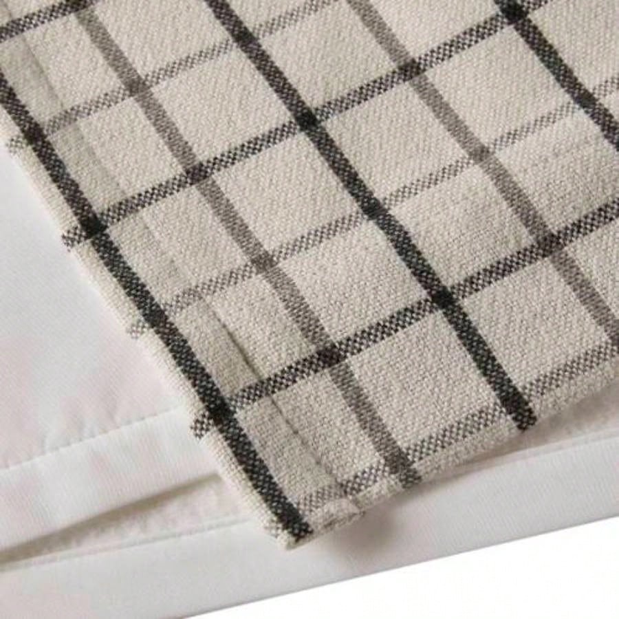 1PC 50x108 Plaid Rod Pocket and Back Tab Curtain Panel with Fleece Lining