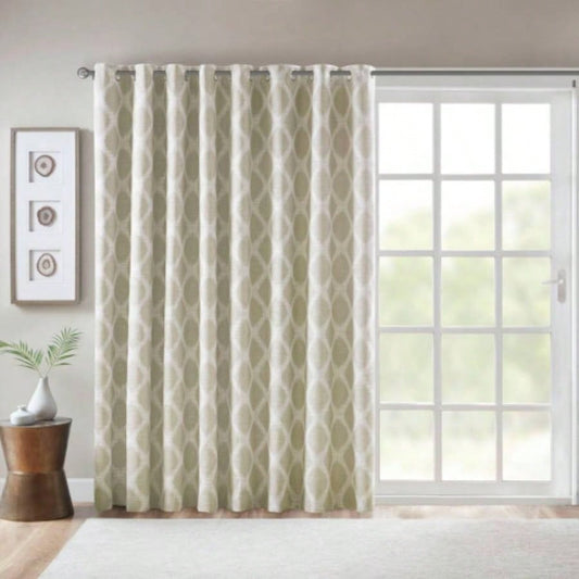 Printed Ikat Blackout Patio CurtainOnly 1 Pc Panel