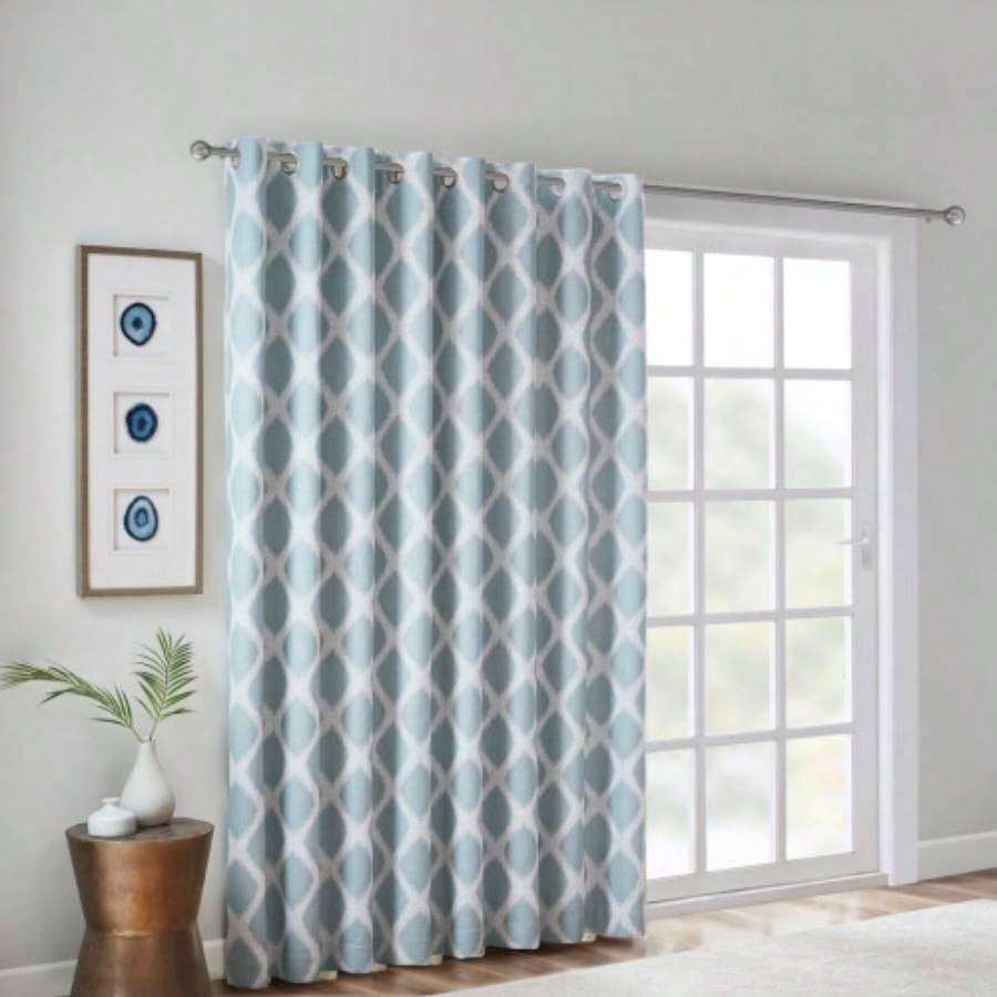 Printed Ikat Blackout Patio CurtainOnly 1 Pc Panel