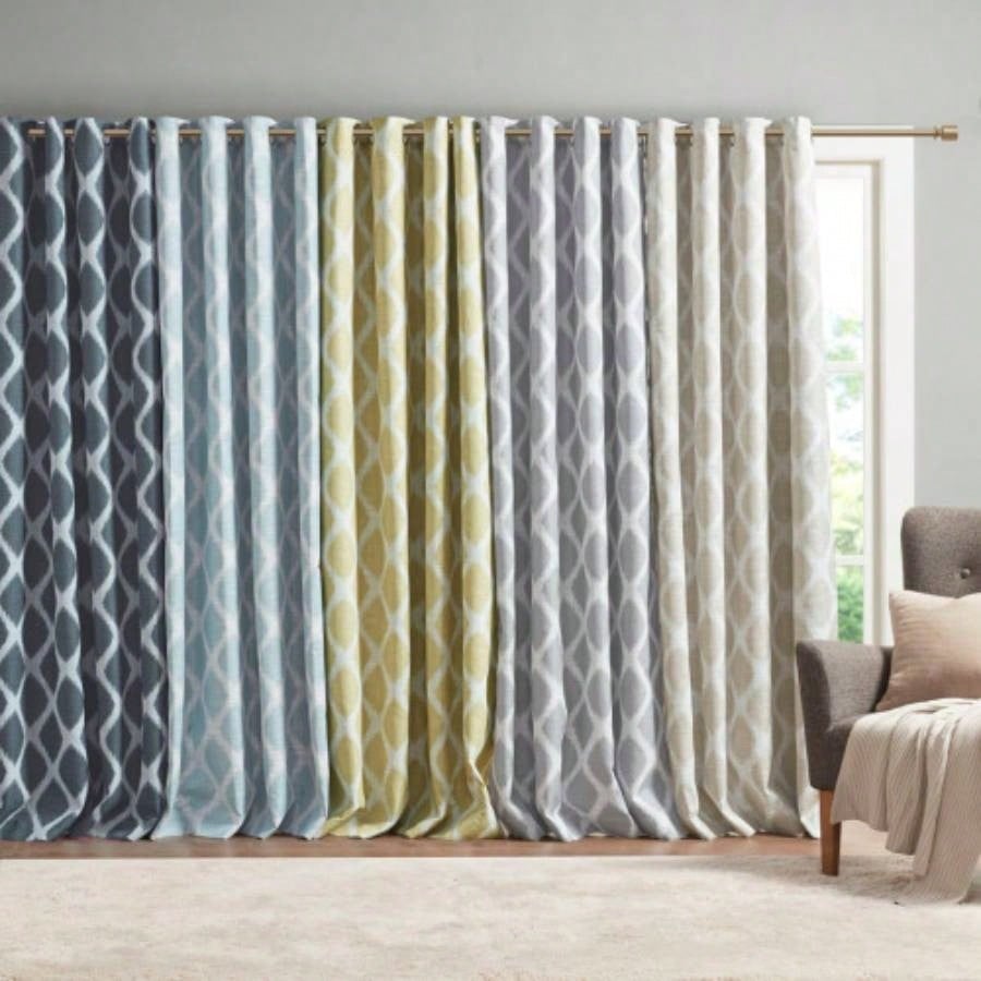 Printed Ikat Blackout Patio CurtainOnly 1 Pc Panel