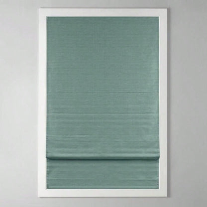 Printed Faux Silk Room Darkening Cordless Roman Shade