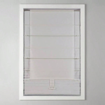 Basketweave Room Darkening Cordless Roman Shade