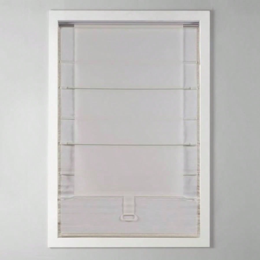 Basketweave Room Darkening Cordless Roman Shade