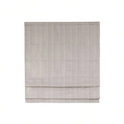 Basketweave Room Darkening Cordless Roman Shade