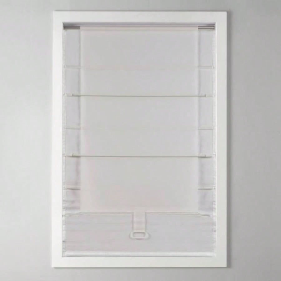 Basketweave Room Darkening Cordless Roman Shade