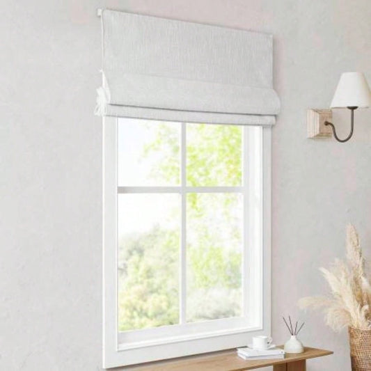 1 PCS 27x64 Total Blackout Cordless Roman Shade White