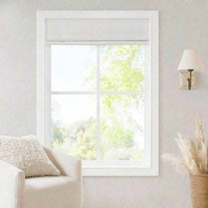 1 PCS 27x64 Total Blackout Cordless Roman Shade White