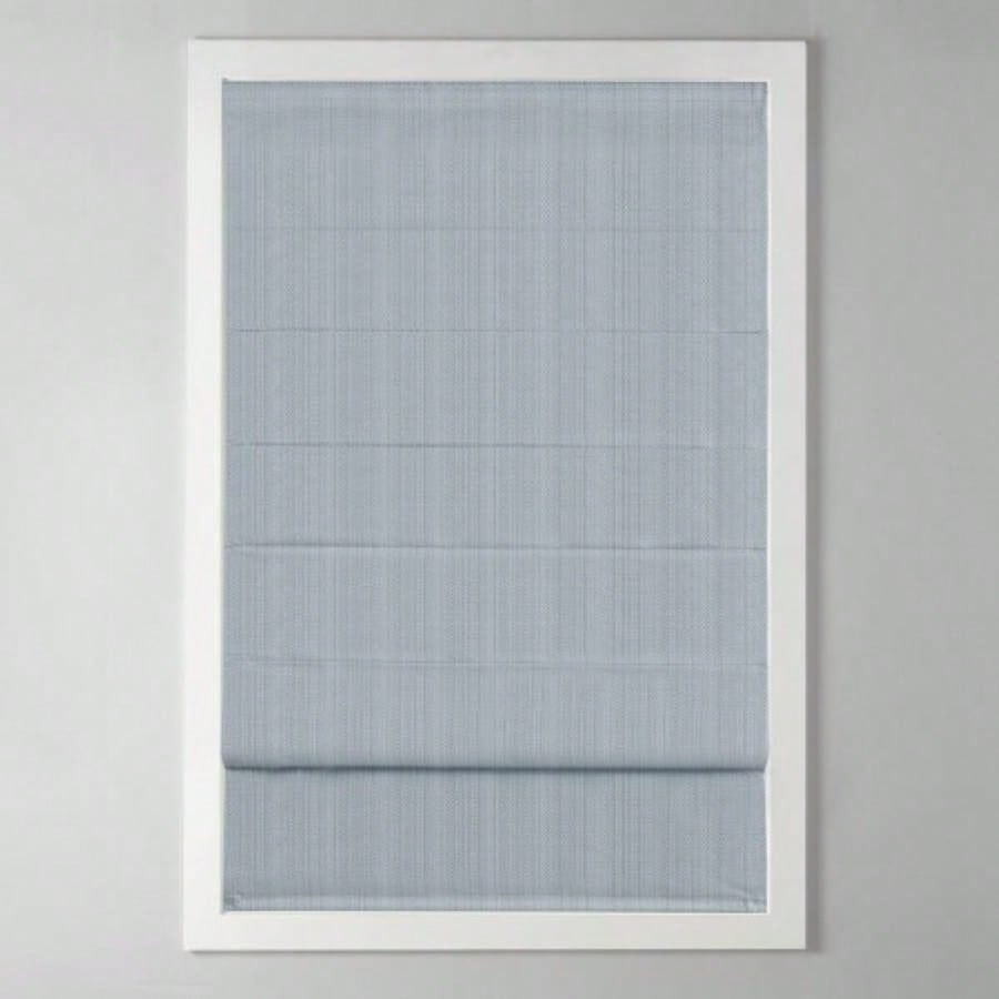 Basketweave Room Darkening Cordless Roman Shade