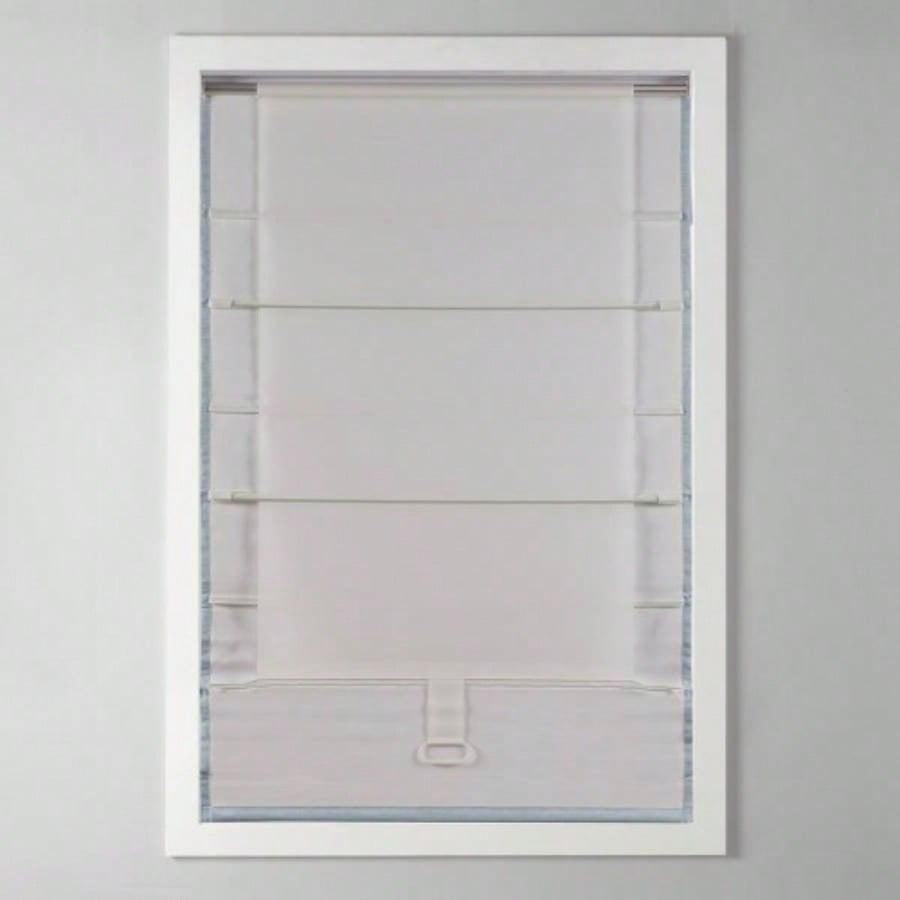 Basketweave Room Darkening Cordless Roman Shade