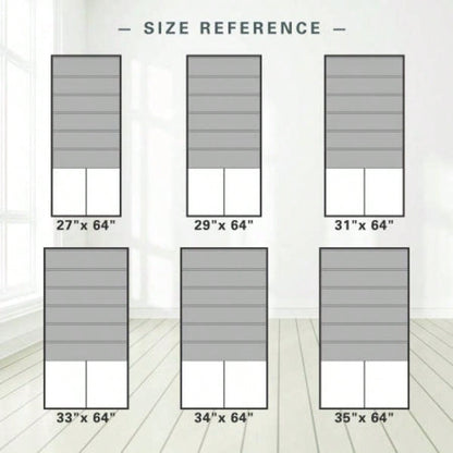 1 PCS 33x64 Total Blackout Cordless Roman Shade