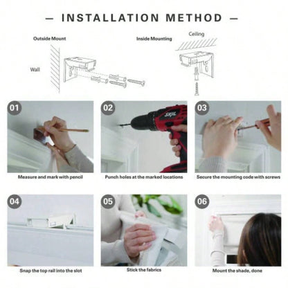 1 PCS 31x64 Total Blackout Cordless Roman Shade