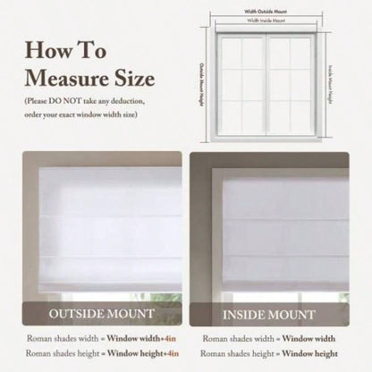 1PC 39x64 Cordless Roman Blind Galen Matte fabric