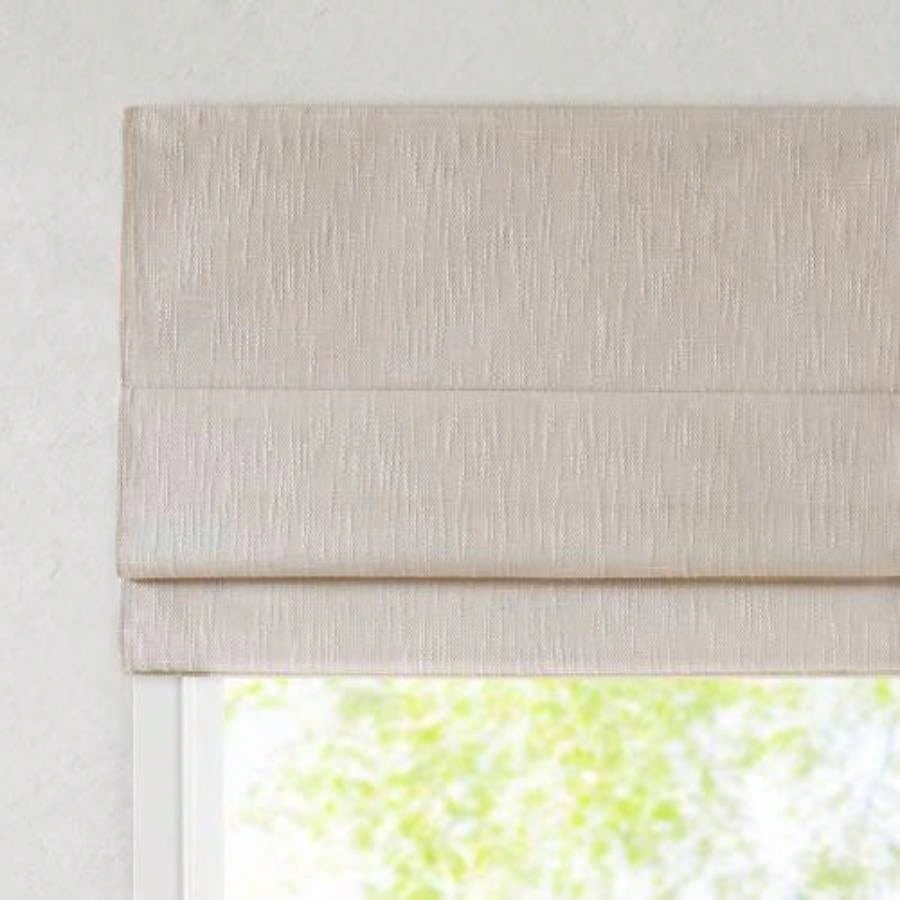1 PCS 31x64 Total Blackout Cordless Roman Shade Linen
