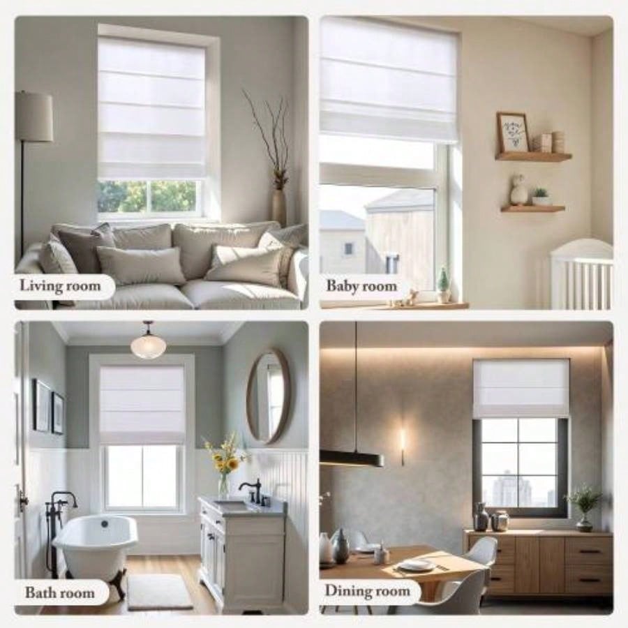 1PC 39x64 Cordless Roman Blind Galen Matte fabric
