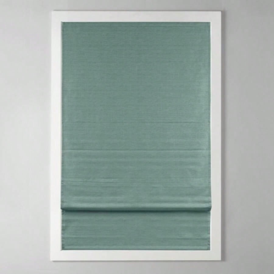 Printed Faux Silk Room Darkening Cordless Roman Shade