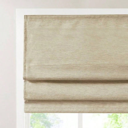 Printed Faux Silk Room Darkening Cordless Roman Shade