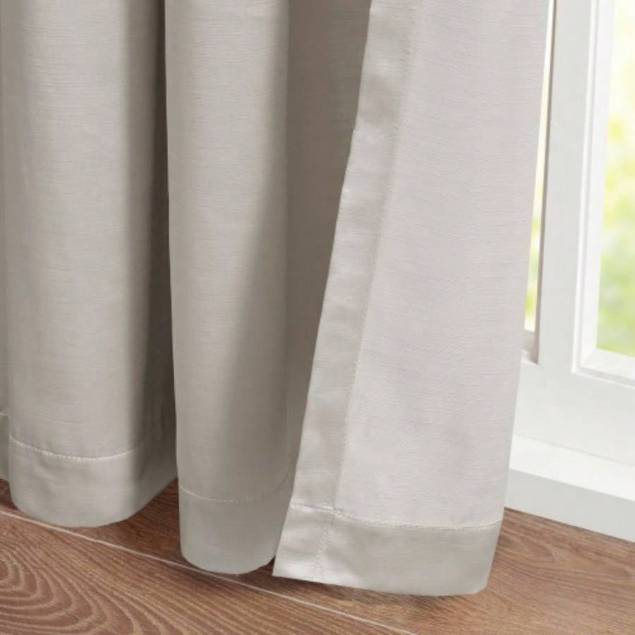 Pleat Curtain Panel with Tieback Single White 52x96