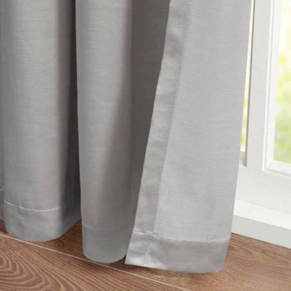 Pleat Curtain Panel with Tieback Single Silver 52x96