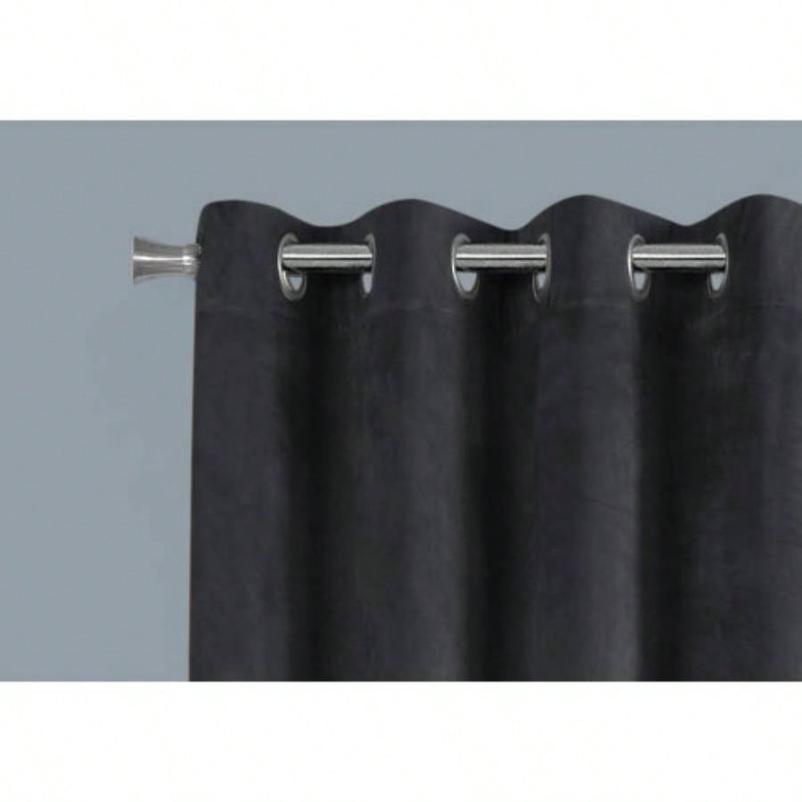 Curtain Panel, 2pcs Set, 54 X 95l, Room Darkening, Grommet, Living Room, Bedroom, Kitchen, Velvet, Contemporary, Modern