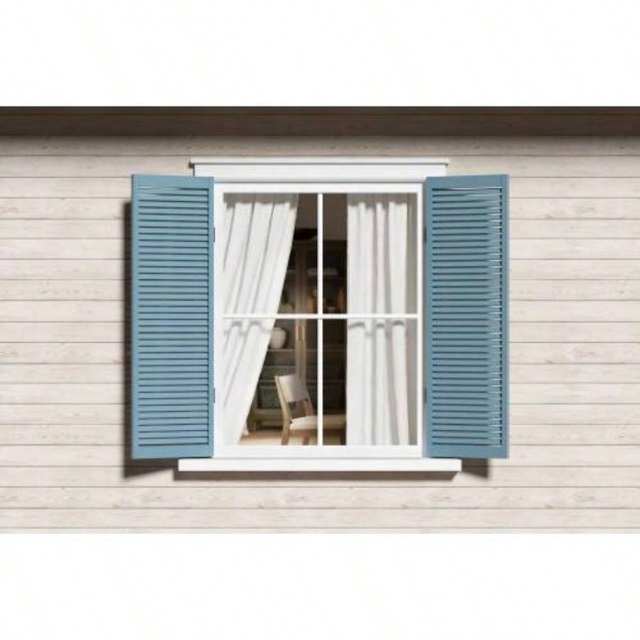 2 PCS 52x120 Rod Pocket with Back Tab Privacy Curtain Pair White