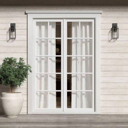 2 PCS 52x120 Rod Pocket with Back Tab Privacy Curtain Pair White