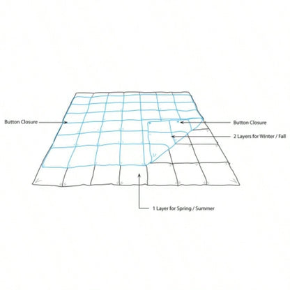 All Season 2 in 1 Down Comforter