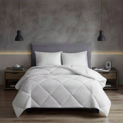 Oversized Down Alt Comforter with HeiQ Temp Treatment White Twin/Twin XL