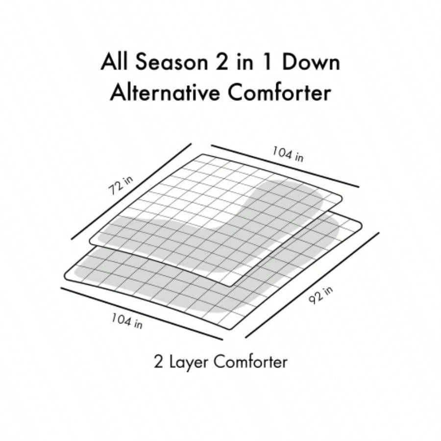 All Season 2 in 1 Down Comforter