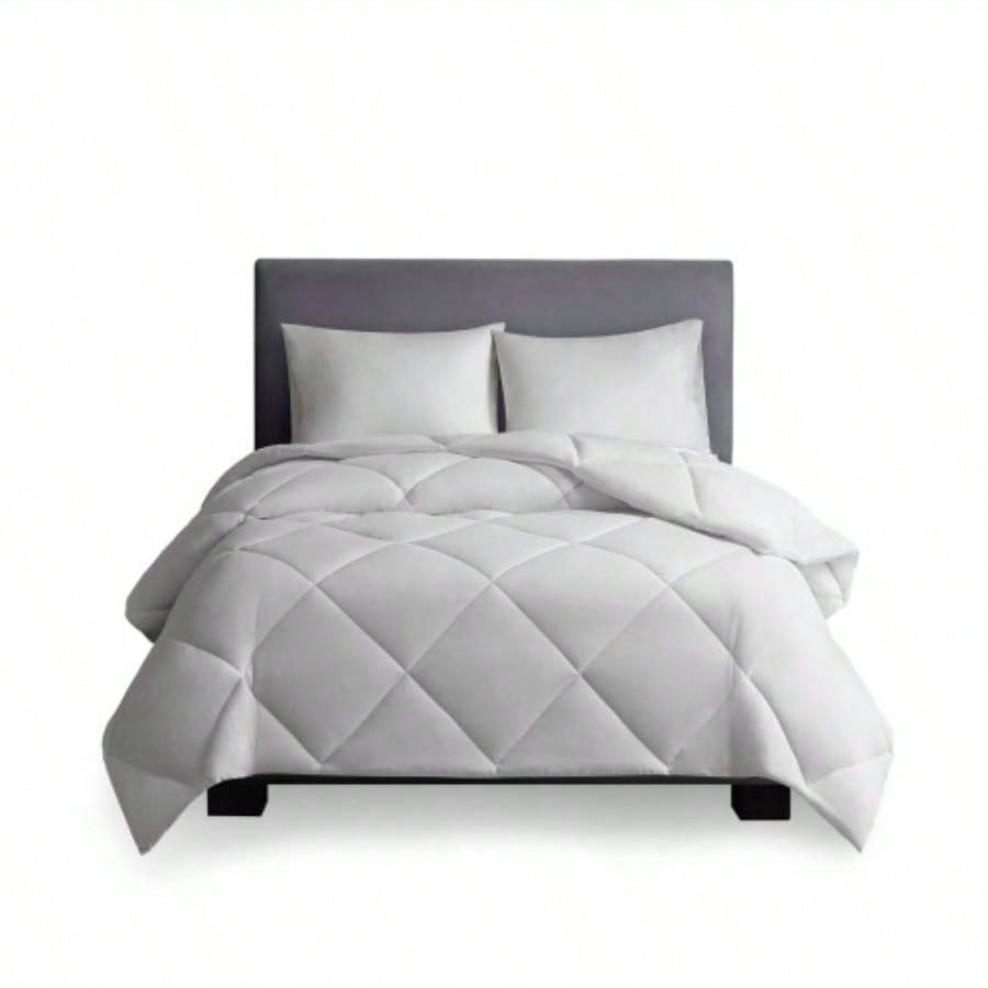 Oversized Down Alt Comforter with HeiQ Temp Treatment White King/Cal King
