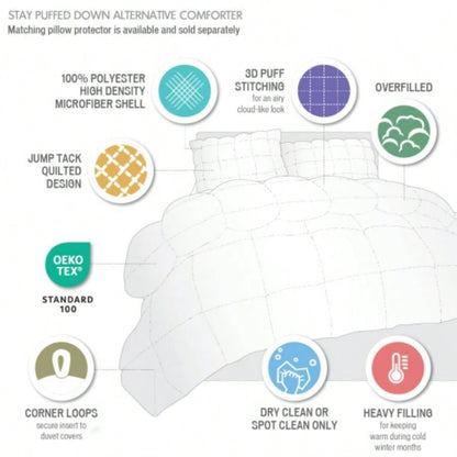 Overfilled Down Comforter White King/Cal King