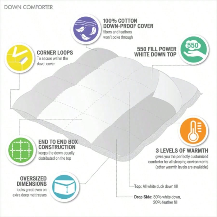 Oversized Cotton Down Comforter