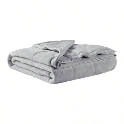 Reversible HeiQ Temperature Down Blanket