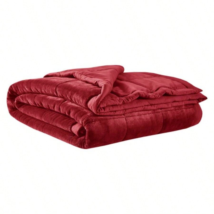 Reversible HeiQ Temperature Down Blanket
