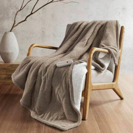1 PCS 50x60 Dream Soft Heated Throw Brown