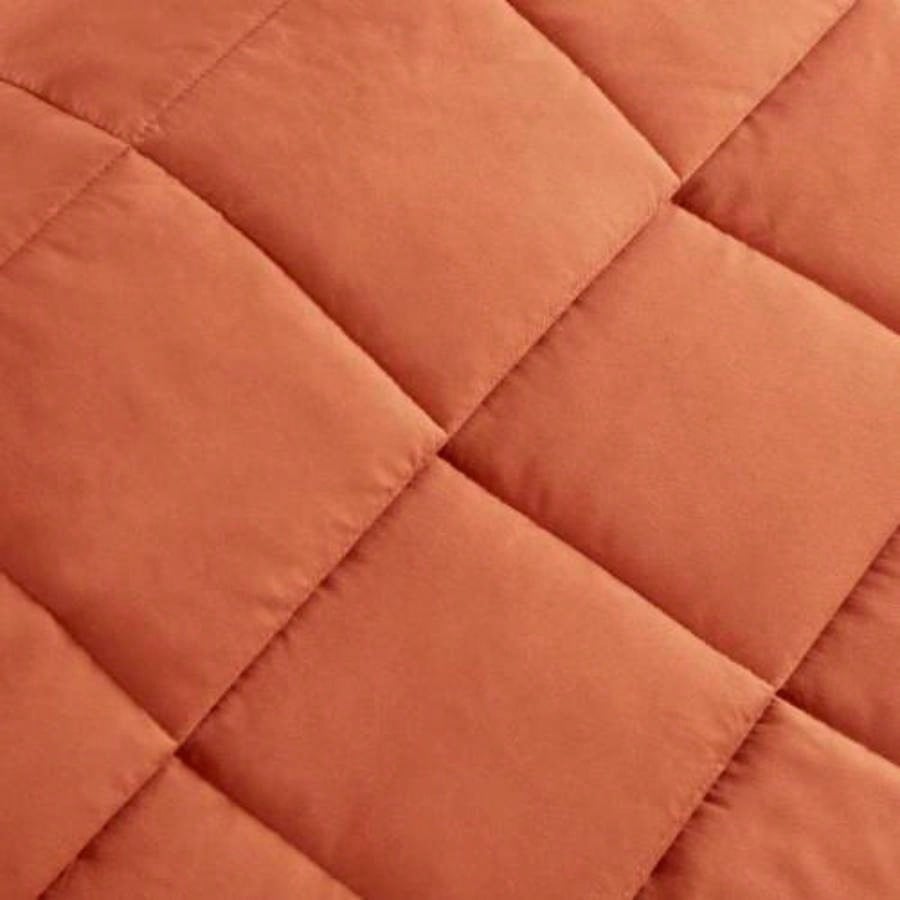 1 PCS King Lightweight Down Blanket with Satin Trim Orange