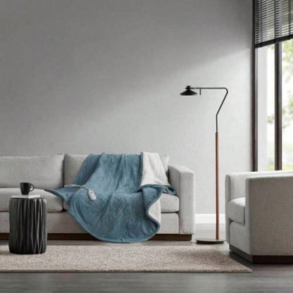 1 PCS 50x60 Dream Soft Heated Throw Blue