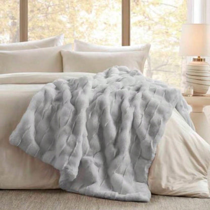 1 PC 50x60 Faux Fur Throw Light