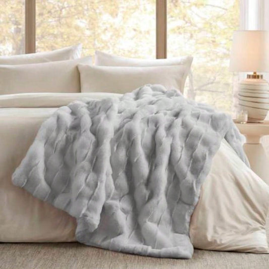 1 PC 50x60 Faux Fur Throw Light