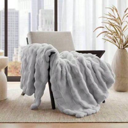1 PC 50x60 Faux Fur Throw Light