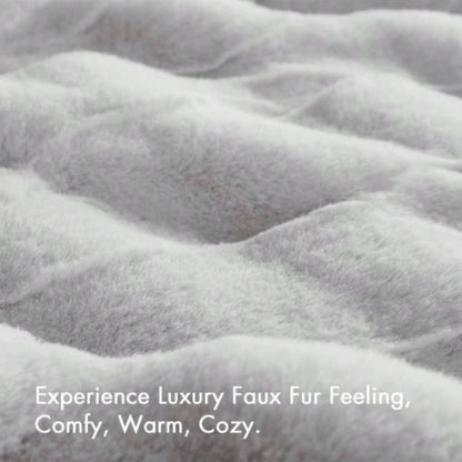 1 PC 50x60 Faux Fur Throw Light
