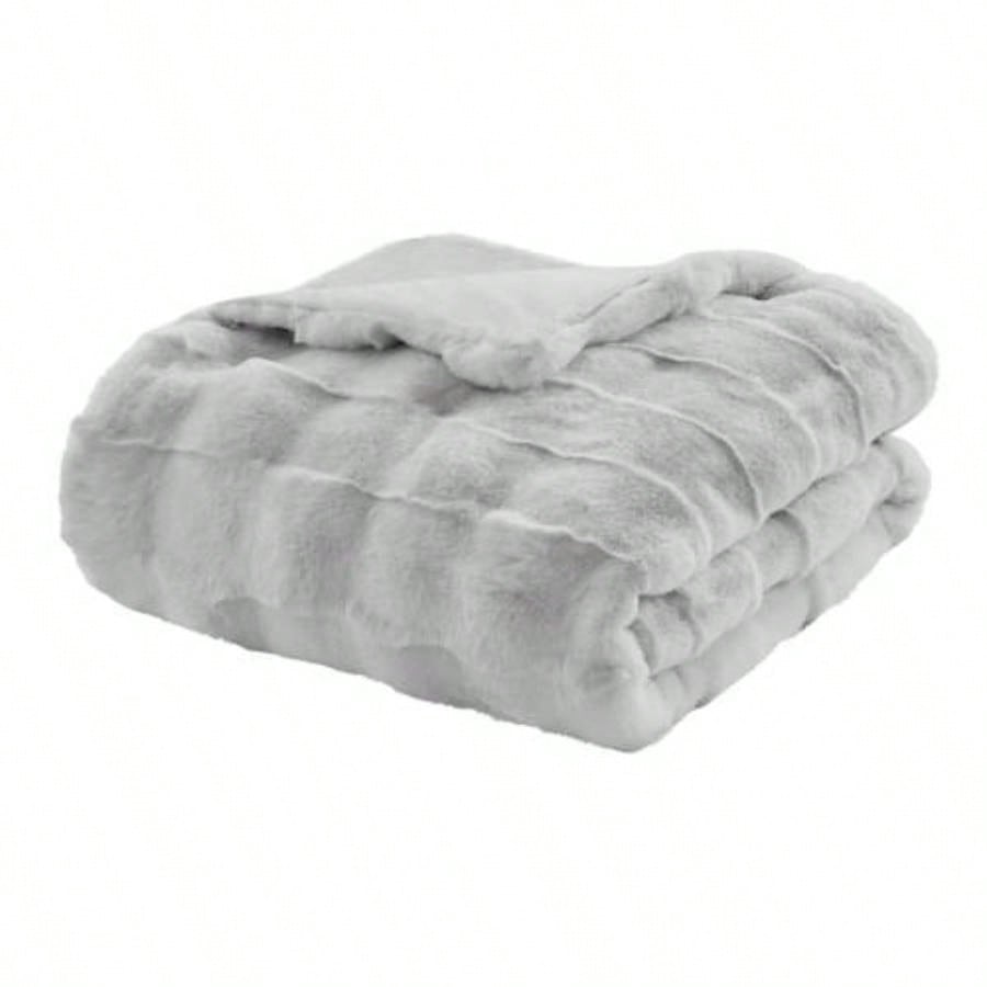 1 PC 50x60 Faux Fur Throw Light