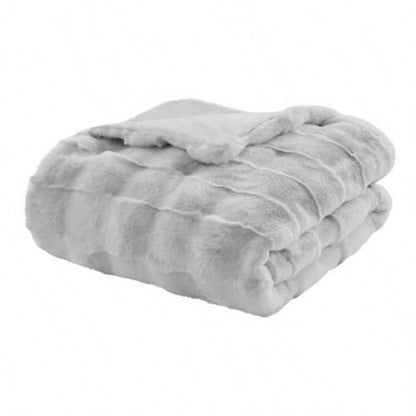 1 PC 50x60 Faux Fur Throw Light