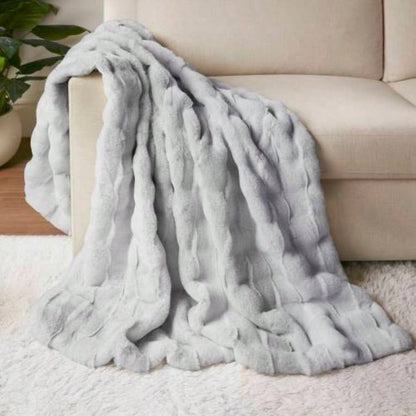 1 PC 50x60 Faux Fur Throw Light