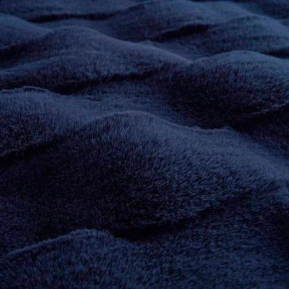 1 PC 50x60 Faux Fur Throw Navy