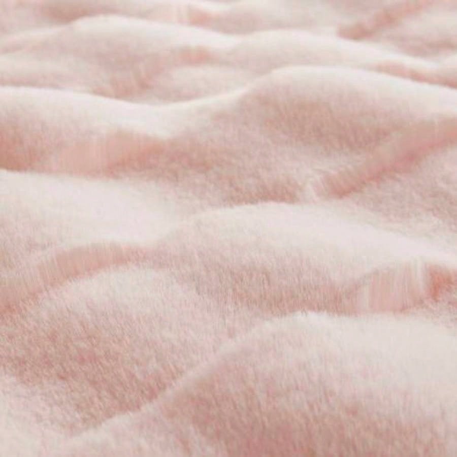 1 PC 50x60 Faux Fur Throw Pink