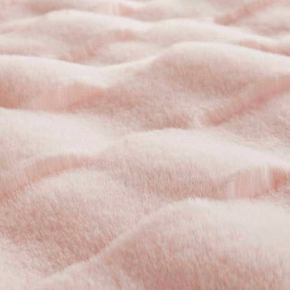 1 PC 50x60 Faux Fur Throw Pink