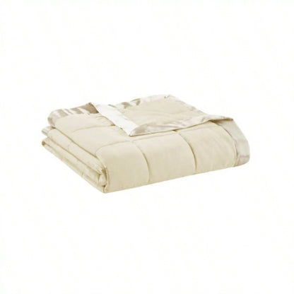 Lightweight Down Blanket with Satin Trim King