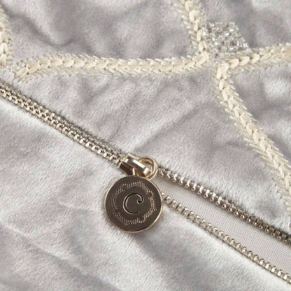 Oblong Decor Pillow Silver 22x15