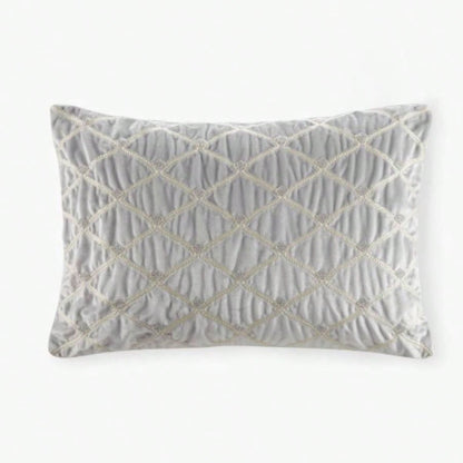 Oblong Decor Pillow Silver 22x15